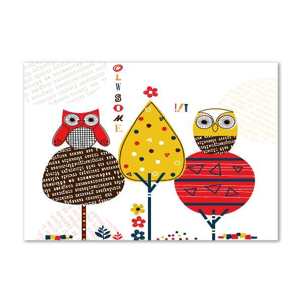 Bild auf Acrylglas Eulen auf einem Baum