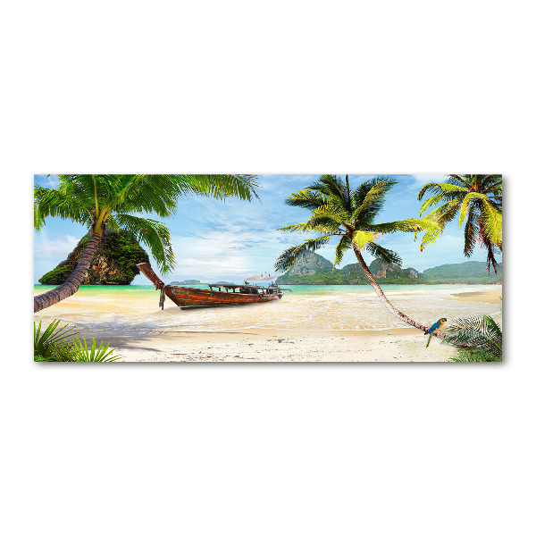 Bild auf Acrylglas Palmen am Strand