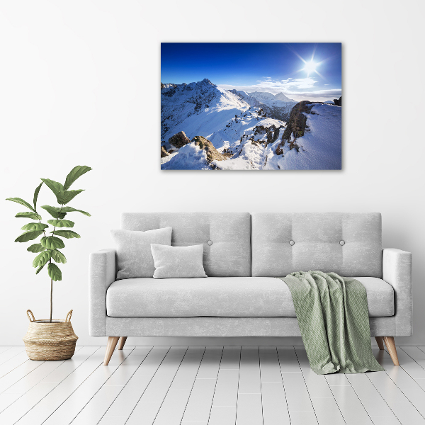 Acrylbild Fotodruck Tatra-Gipfel