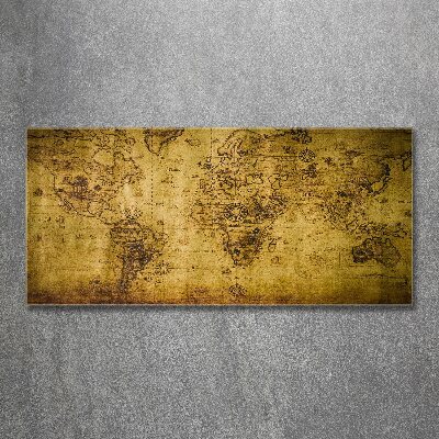 Foto auf Acryl Karte der alten Welt