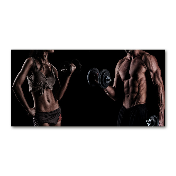 Acrylbild Fotodruck Muskelaufbau