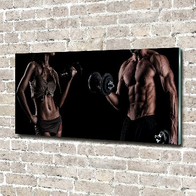 Acrylbild Fotodruck Muskelaufbau