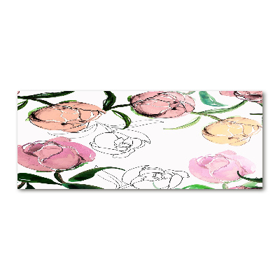 Bild auf Acrylglas Pfingstrosenknospen