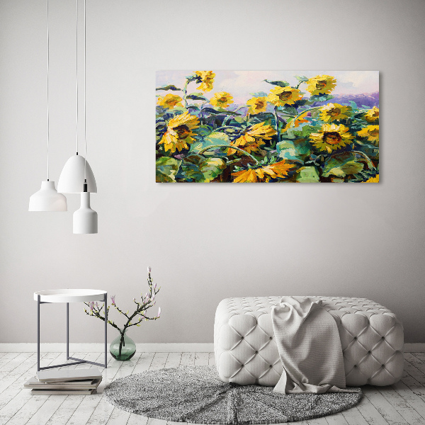 Acrylbild Fotodruck Sonnenblumen