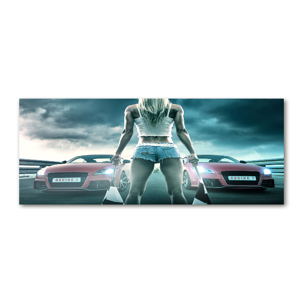 Acrylglas-Druck Der Start des Rennens