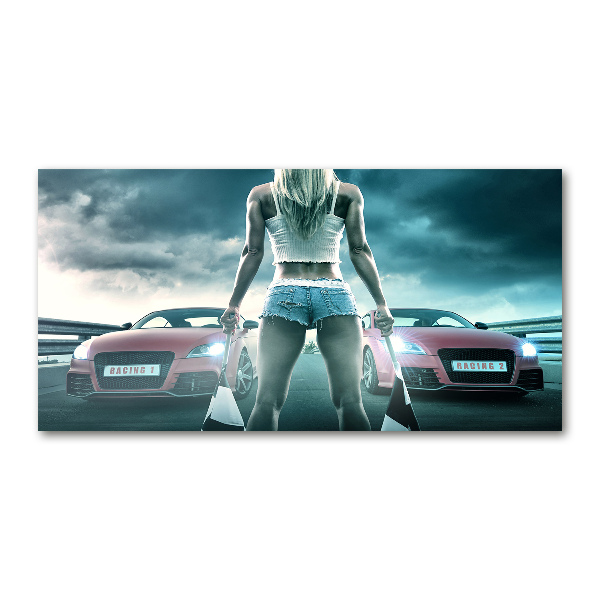 Acrylglas-Druck Der Start des Rennens