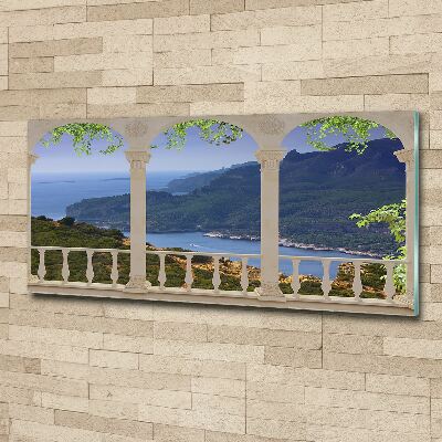 Acrylbild Fotodruck Blick auf die Bucht