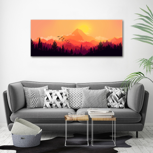 Bild auf Acrylglas Berglandschaft