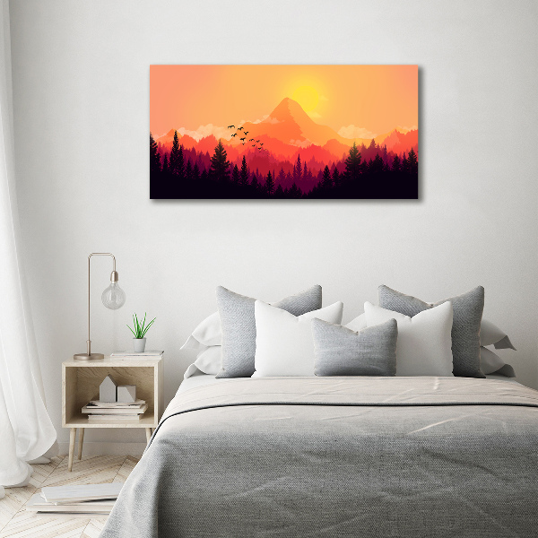 Bild auf Acrylglas Berglandschaft