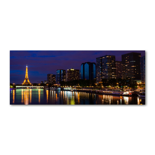 Acrylglas-Druck Paris bei Nacht