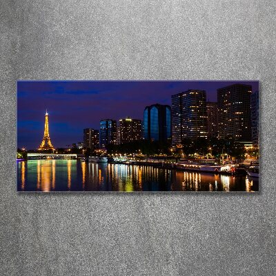 Acrylglas-Druck Paris bei Nacht