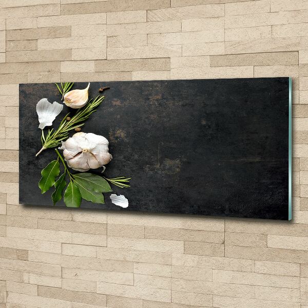 Acrylbild Fotodruck Knoblauch