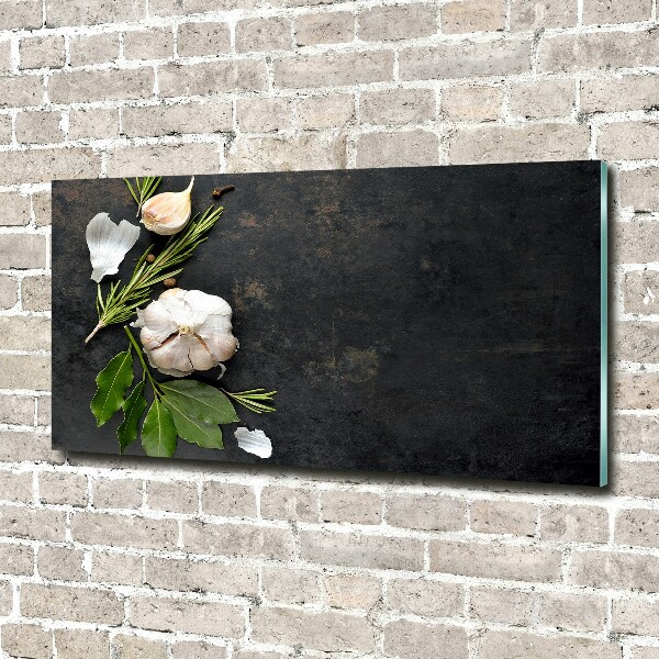 Acrylbild Fotodruck Knoblauch