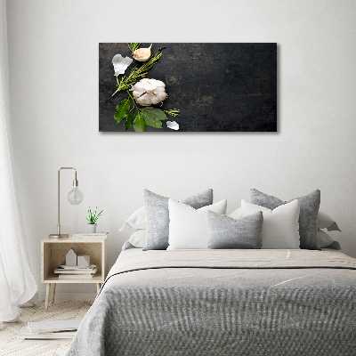 Acrylbild Fotodruck Knoblauch