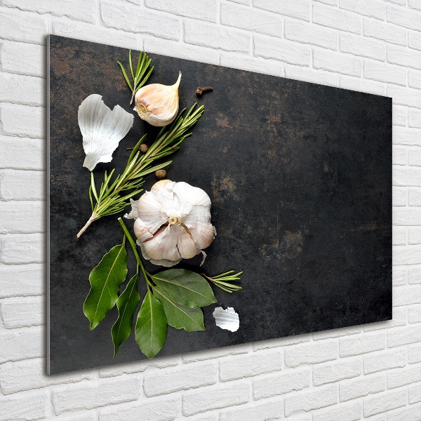 Acrylbild Fotodruck Knoblauch