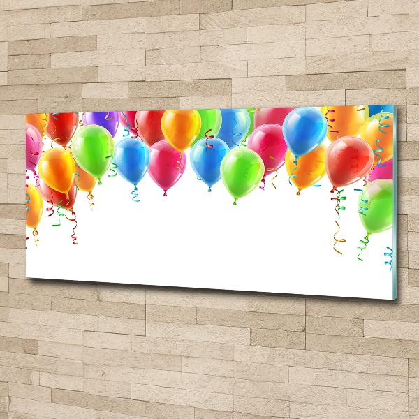 Acrylbild Fotodruck Bunte Luftballons