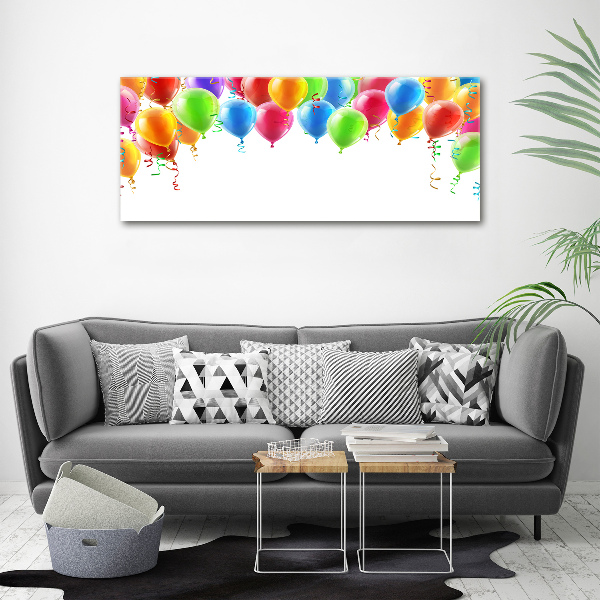 Acrylbild Fotodruck Bunte Luftballons
