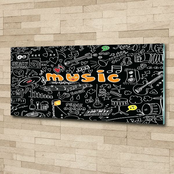 Bild auf Acrylglas Musikalische Symbole