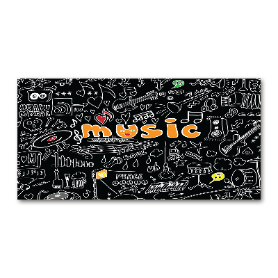 Bild auf Acrylglas Musikalische Symbole