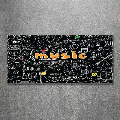 Bild auf Acrylglas Musikalische Symbole