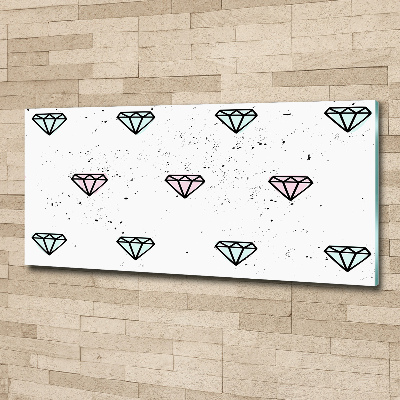 Acrylglas-Druck Diamanten
