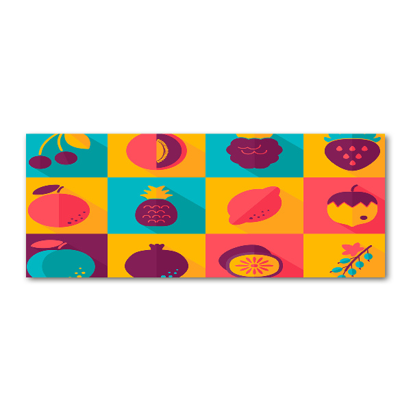 Foto auf Acryl Fruchtsymbole