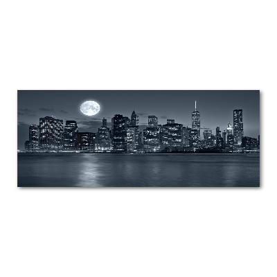 Acrylbild Fotodruck New York bei Nacht