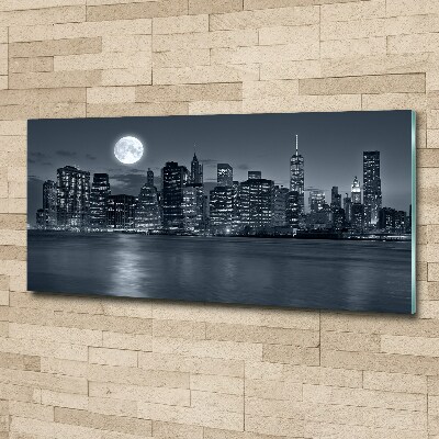 Acrylbild Fotodruck New York bei Nacht