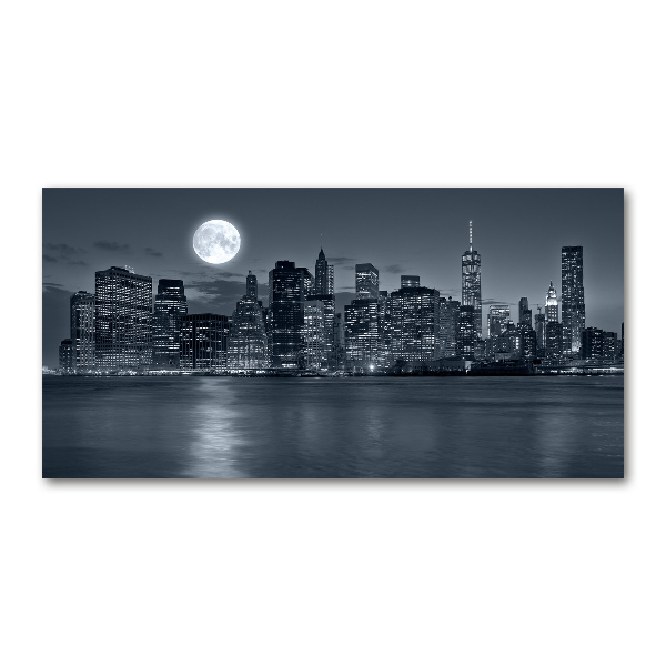 Acrylbild Fotodruck New York bei Nacht