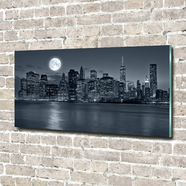 Acrylbild Fotodruck New York bei Nacht