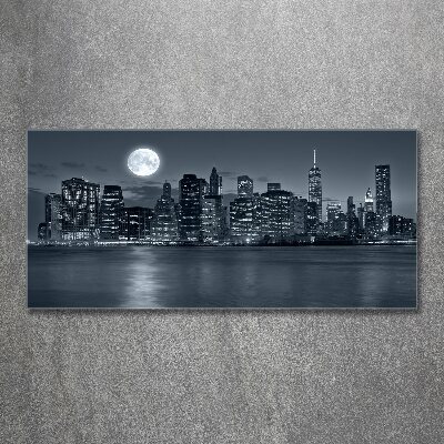 Acrylbild Fotodruck New York bei Nacht