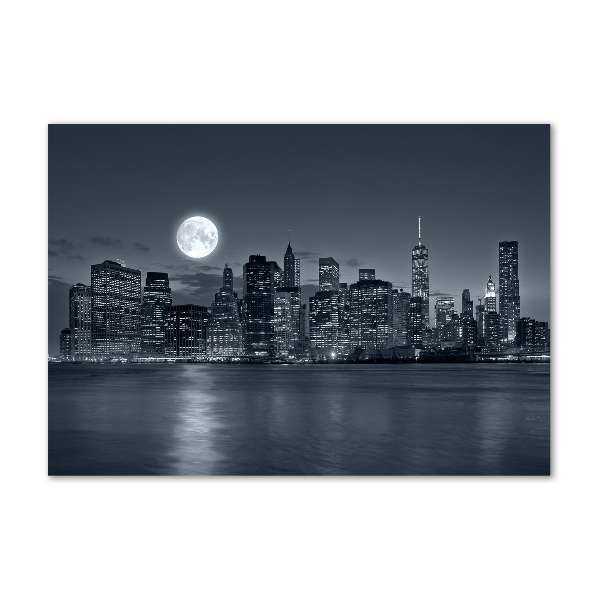 Acrylbild Fotodruck New York bei Nacht