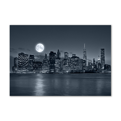 Acrylbild Fotodruck New York bei Nacht