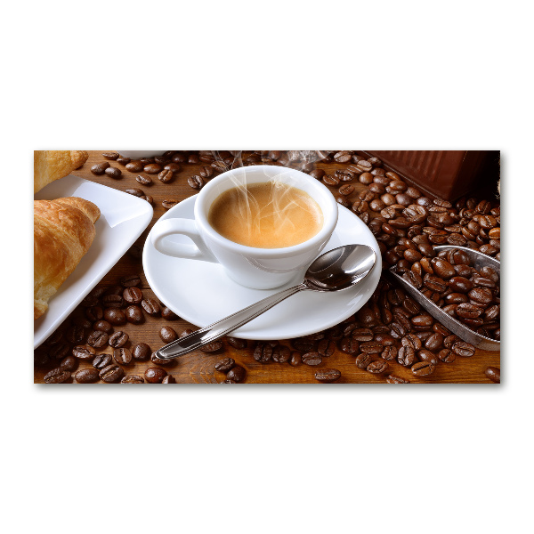 Acrylbild Fotodruck Aromatischer Kaffee