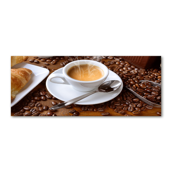 Acrylbild Fotodruck Aromatischer Kaffee