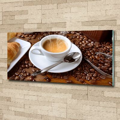 Acrylbild Fotodruck Aromatischer Kaffee