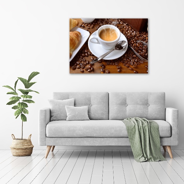 Acrylbild Fotodruck Aromatischer Kaffee