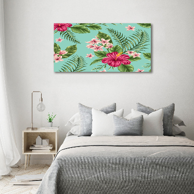 Bild auf Acrylglas Hawaiianische Blumen