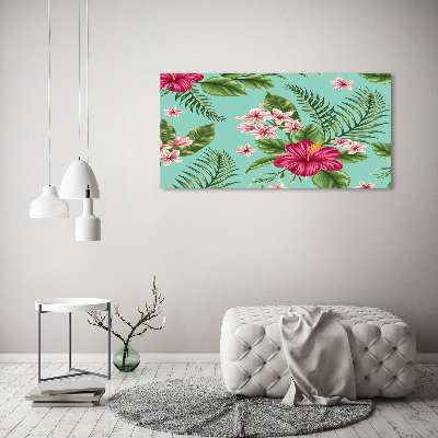 Bild auf Acrylglas Hawaiianische Blumen