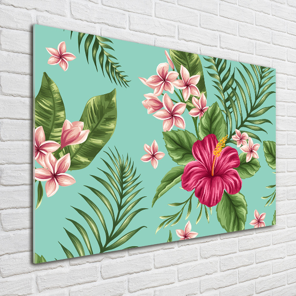 Bild auf Acrylglas Hawaiianische Blumen