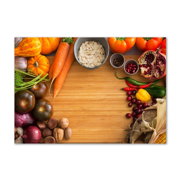 Foto auf Acryl Herbstgemüse