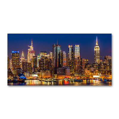 Foto auf Acryl Manhattan bei Nacht