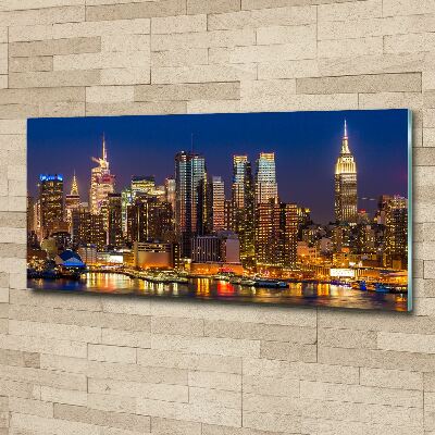 Foto auf Acryl Manhattan bei Nacht