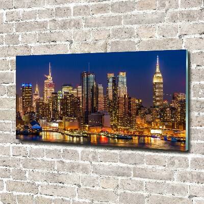 Foto auf Acryl Manhattan bei Nacht