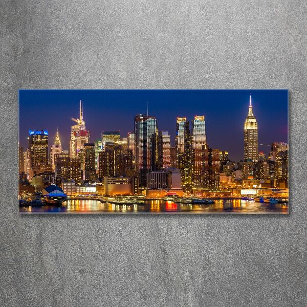 Foto auf Acryl Manhattan bei Nacht