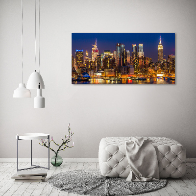 Foto auf Acryl Manhattan bei Nacht