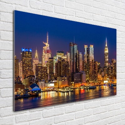 Foto auf Acryl Manhattan bei Nacht