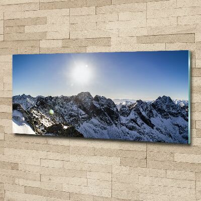 Acrylglas-Druck Winter in den Tatra-Bergen