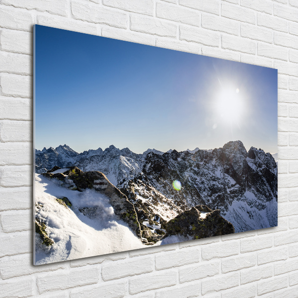 Acrylglas-Druck Winter in den Tatra-Bergen