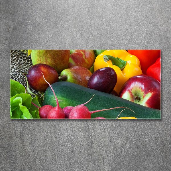 Acrylbild Fotodruck Obst und Gemüse